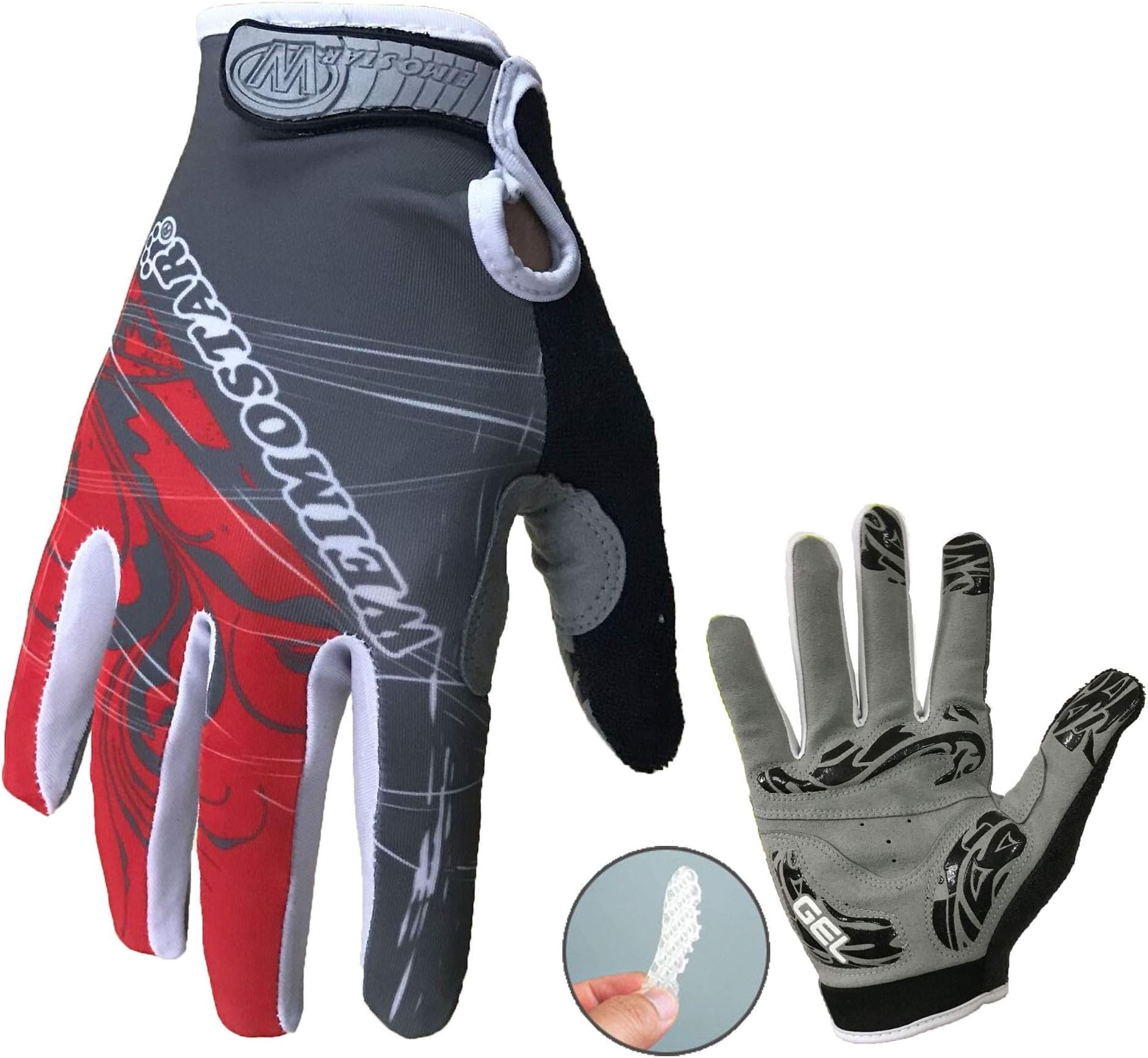 JPOJPOCycling Gloves for Men Women Full Finger Bike Gloves, 3D Gel Pad Comfortable