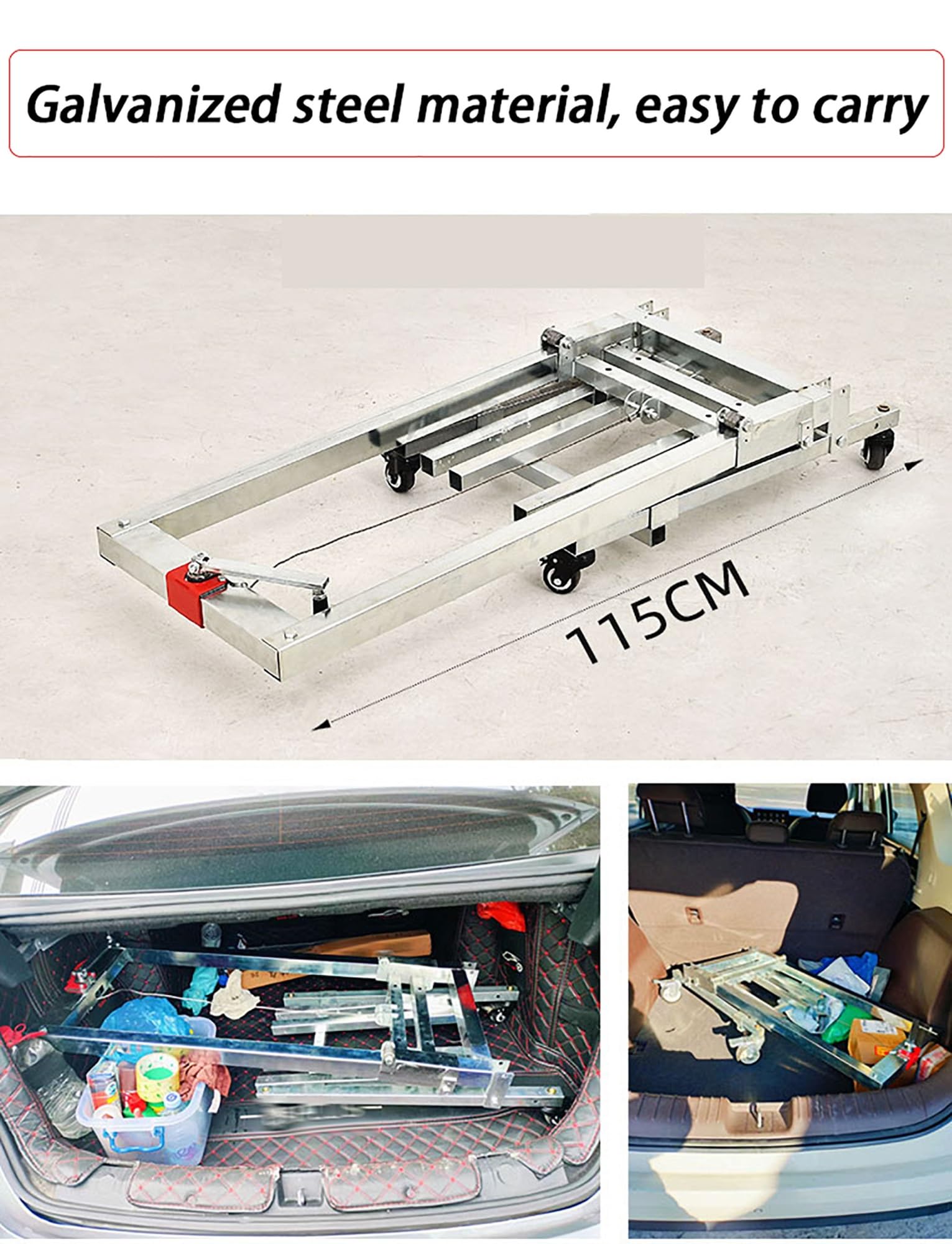 Handhubwagen, 60 kg Kapazität, tragbarer, faltbarer Hubstapler für Garage/Lager, robustes Hebe- und Stapelwerkzeug für einfachen Transport