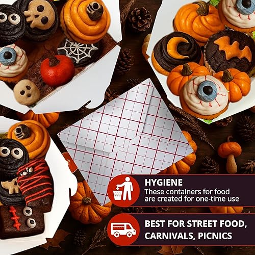 Miniatura 6 de Cajas para llevar (paquete de 60) de 45 onzas blancas  Papel de cartón Togo chino  Contenedores de almacenamiento para llevar  Biodegradables Eco To