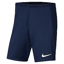 Nike W Nk Dry Park II Short NB K – Pantaloncini Sportivi da Donna, Donna, Pantaloncini, BV6860, Navy, Bianco, L