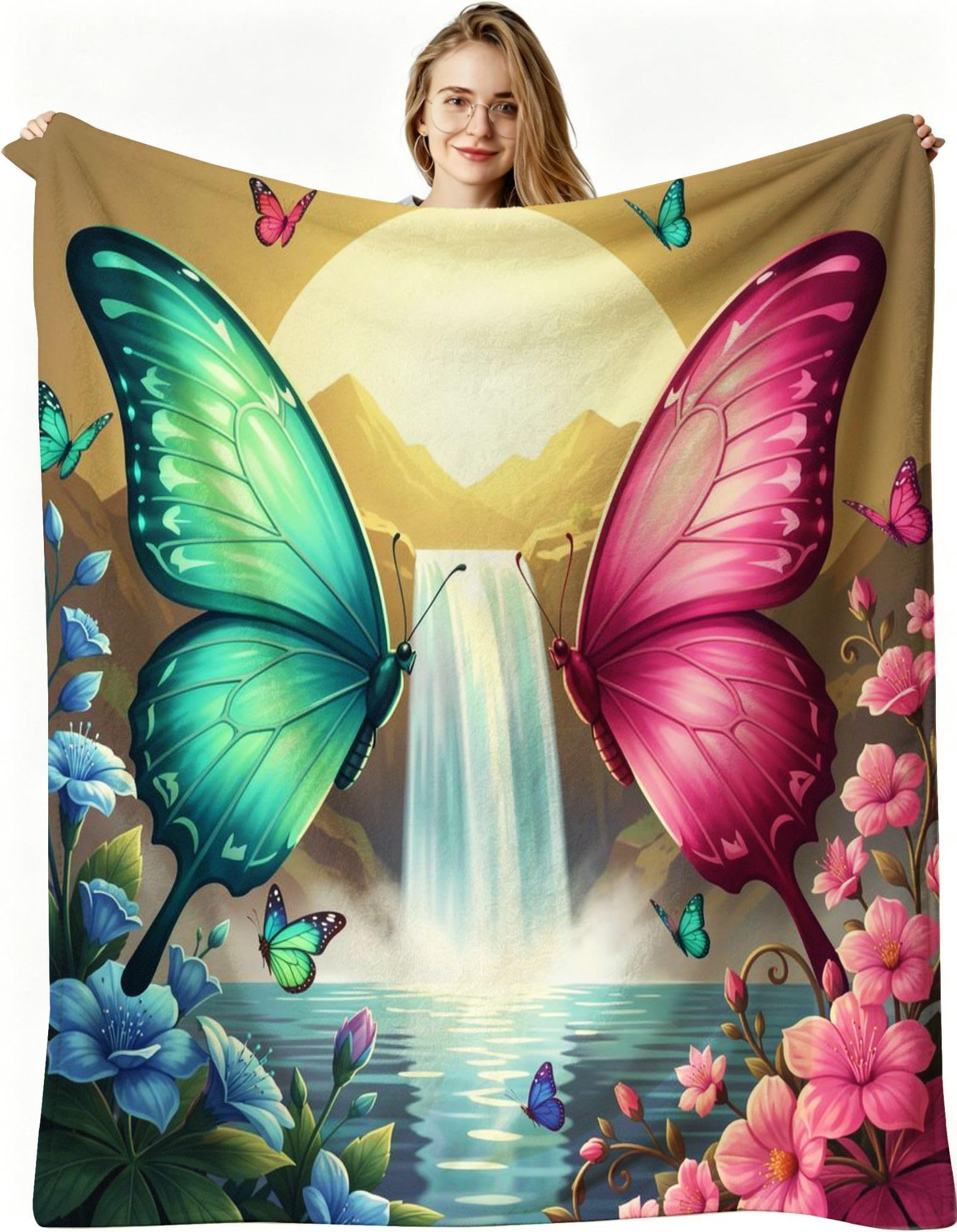 Manta Entretiempo Grande, Paisajes Amarillos, 220x240 cm, AQ8573