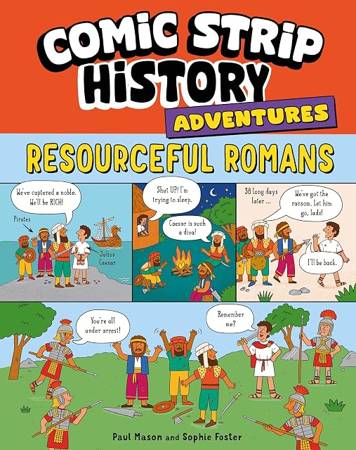 Portada de Comic Strip History Adventures: Resourceful Romans