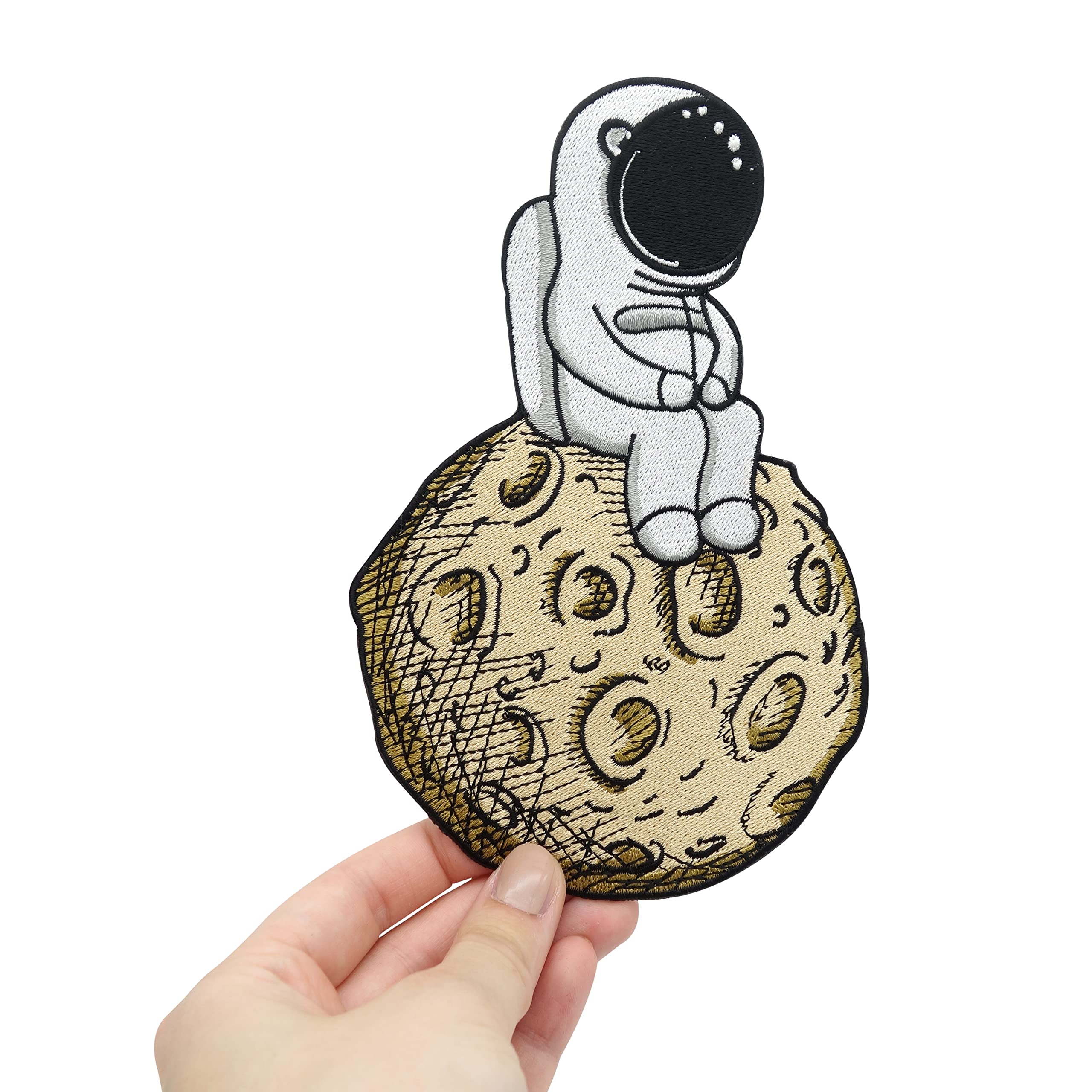 Toppa Ricamata 'Alien UFO Space Gun' - 6,4x7,3 Cm - Da Cucire O Termoadesiva - Ideale Per Giacca Zaino