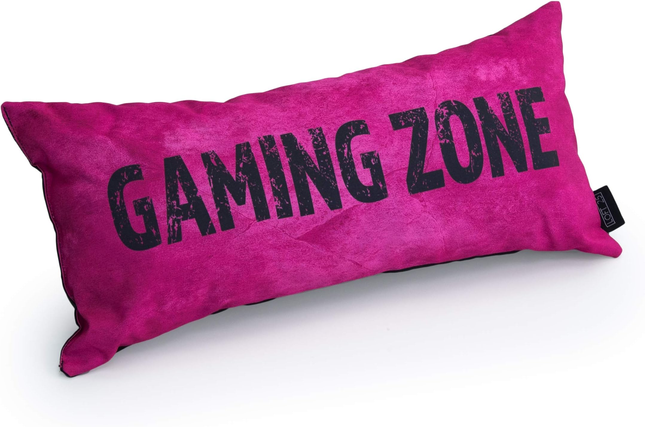 Game Over Rectangular Gaming Cushion | Water Resistant Indoor Outdoor Throw Pillow for Video Game 56x27 cm | Colorful Lumbar Lightweight Neck & Backrest Pillows | Durable Easy to Clean