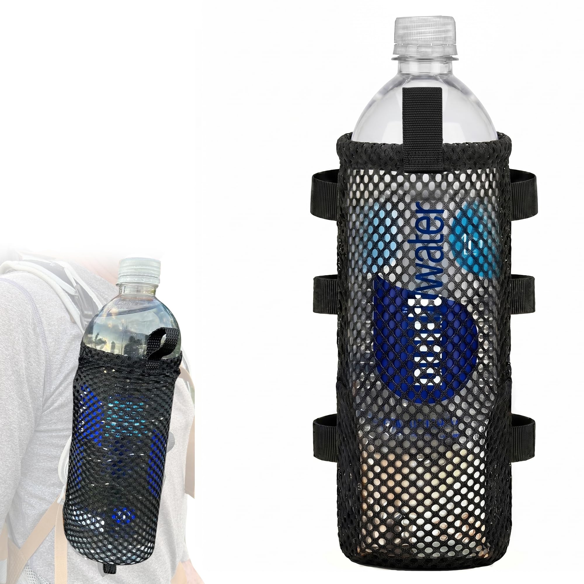 Amazon.com: Water Bottle Holder for Backpack Shoulder Strap - Ulttalight 0.7 Ounces, Fits 1L Smartwater, Durabl Mesh, Snap Hook Mount Backpack Attachment : Sports & Outdoors Amazon.com: Water Bottle Holder for Backpack Shoulder Strap - Ulttalight 0.7 Ounces, Fits 1L Smartwater, Durabl Mesh, Snap Hook Mount Backpack Attachment : Sports & Outdoors