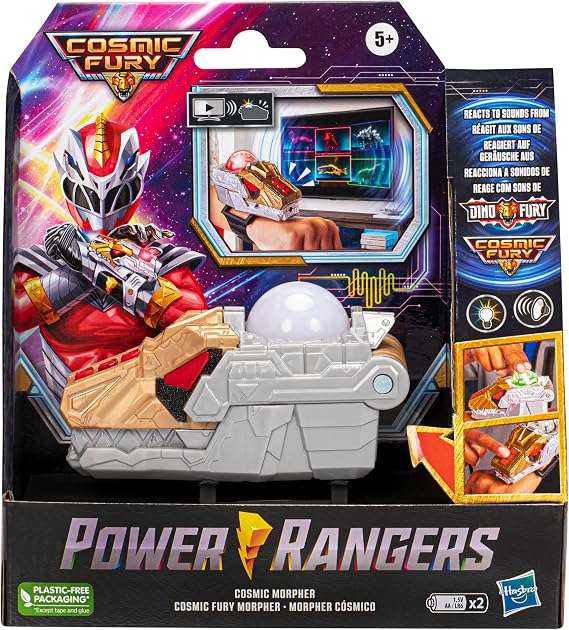 Power Rangers Cosmic Fury Cosmic Morpher Electronic Sound Scanning Color Change Lights and Sounds Kids Role Play Toys for Girls and Boys Ages 5 and Up