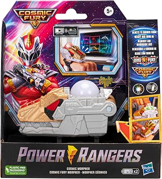 Power Rangers Cosmic Fury Cosmic Morpher Electronic Sound Scanning Color Change Lights and Sounds Kids Role Play Toys for Girls and Boys Ages 5 and Up