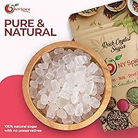 Vista 4 de NY SPICE SHOP Azúcar de roca – 3 libras de cristales de caramelo de roca – Rocas de azúcar – Cristales de azúcar – Caramelo de roca – Azúcar de roca