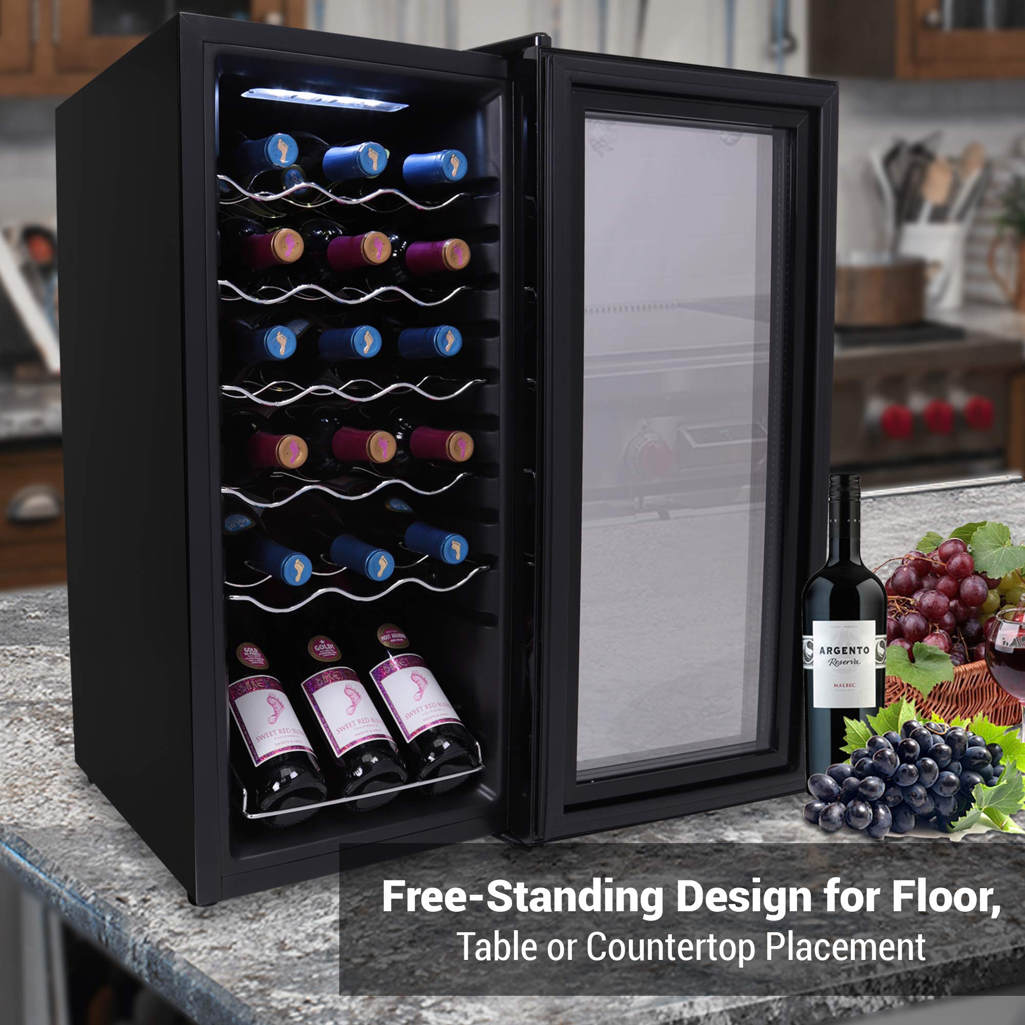 Buy NutriChef Wine Cooler Refrigerator 18Bottle Wine Fridge with Air