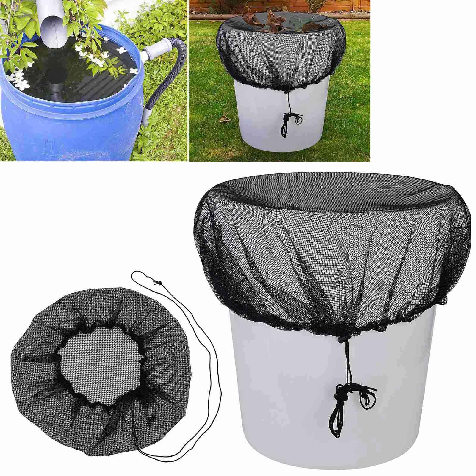 Rete Copri Serbatoio Per Raccolta Acqua Piovana – Diametri 60-120cm, PE, Nera, Facile Installazione - Foto 4