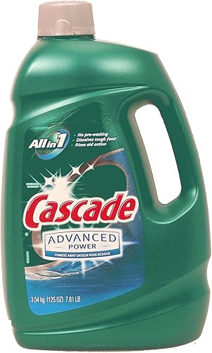 Cascade Gel detergente para lavavajillas Advanced Power Botella de plástico de 125 oz