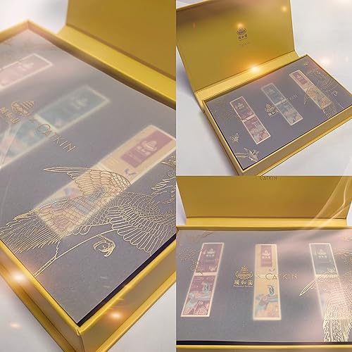 Miniatura 3 de CATKIN Juego de pintalabios tallado, color rojo mate, naranja, de larga duración, hidratante, barra de labios, regalo de maquillaje (palacio de