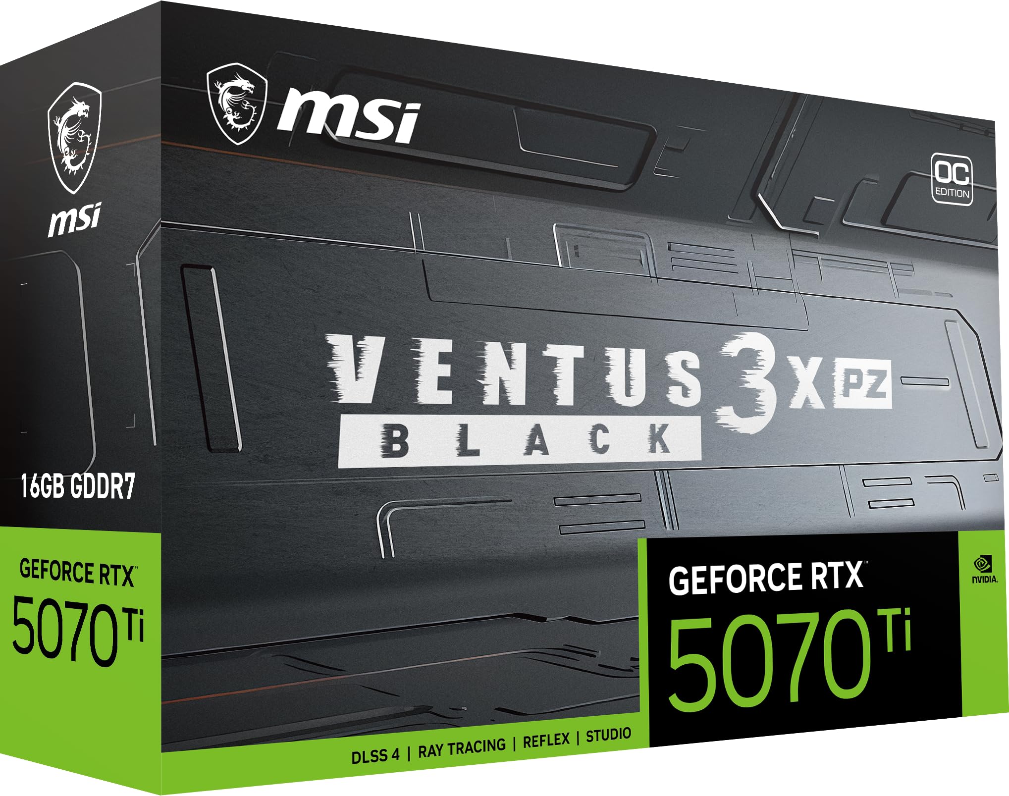 Amazon.com: msi Gaming RTX 5070 Ti 16G Ventus 3X PZ OC Black