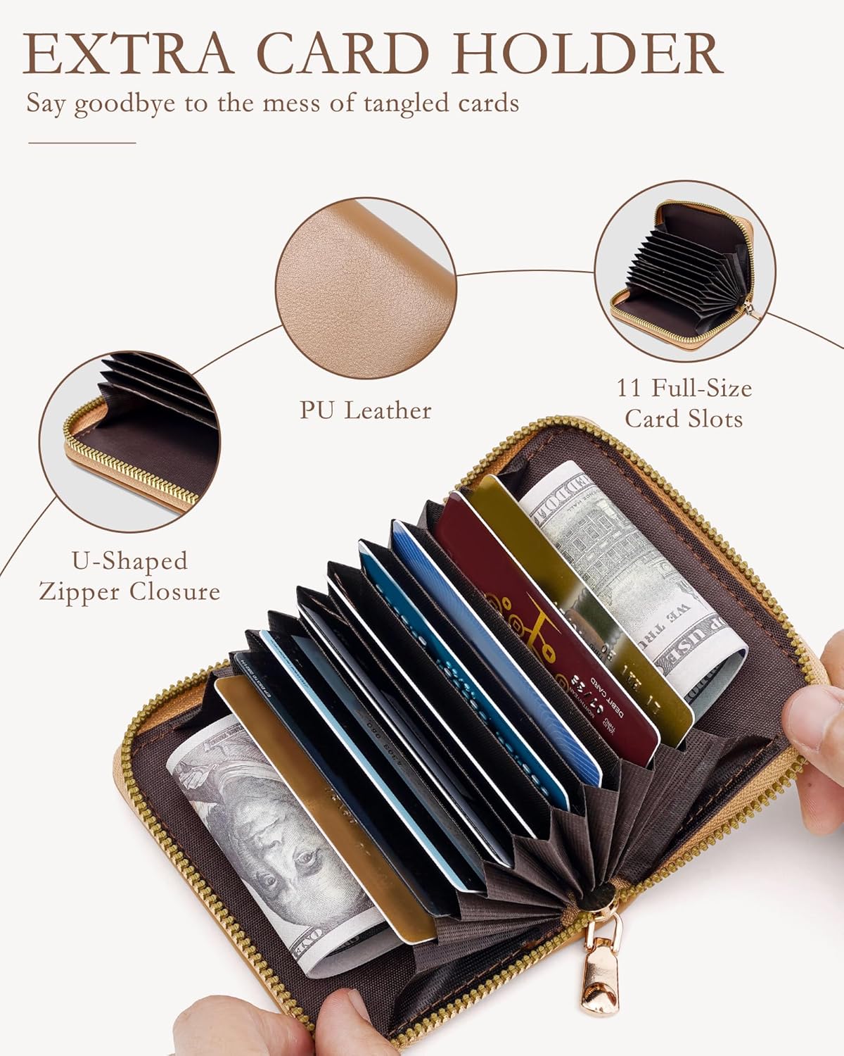 LONG VACATION Clear Bag for Stadium Events Shoulder Bag for Women, Clear Purse with Card Holder for Stadium Concert Travel - Image 5