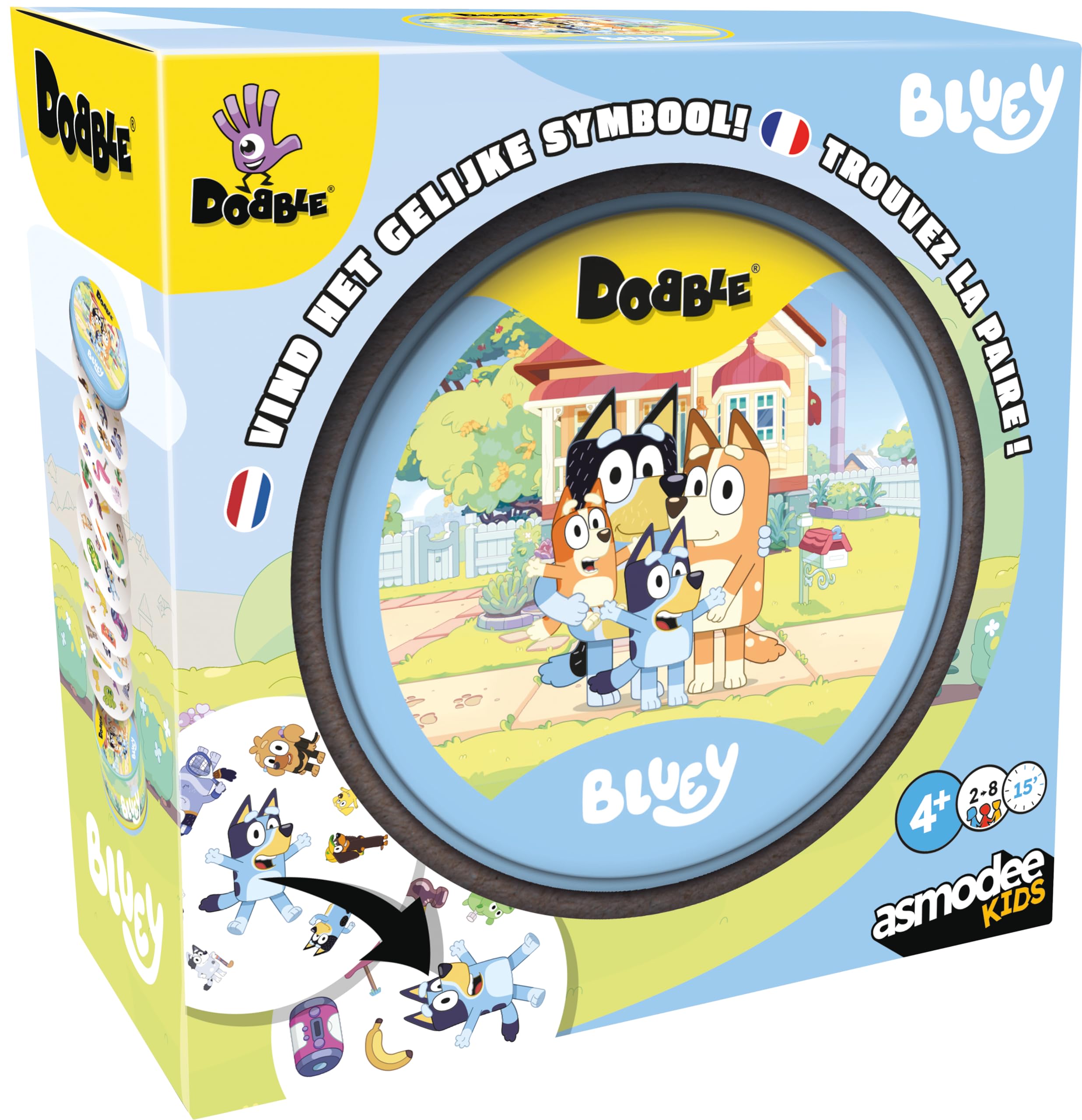Asmodee - Dobble Bluey - Zygomatic - Serie Bluey
