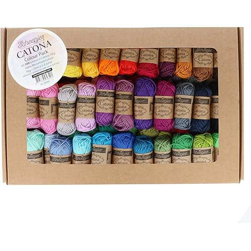 Scheepjes Catona Colour Pack 109 x 10g Assorted Cotton Yarn Kit
