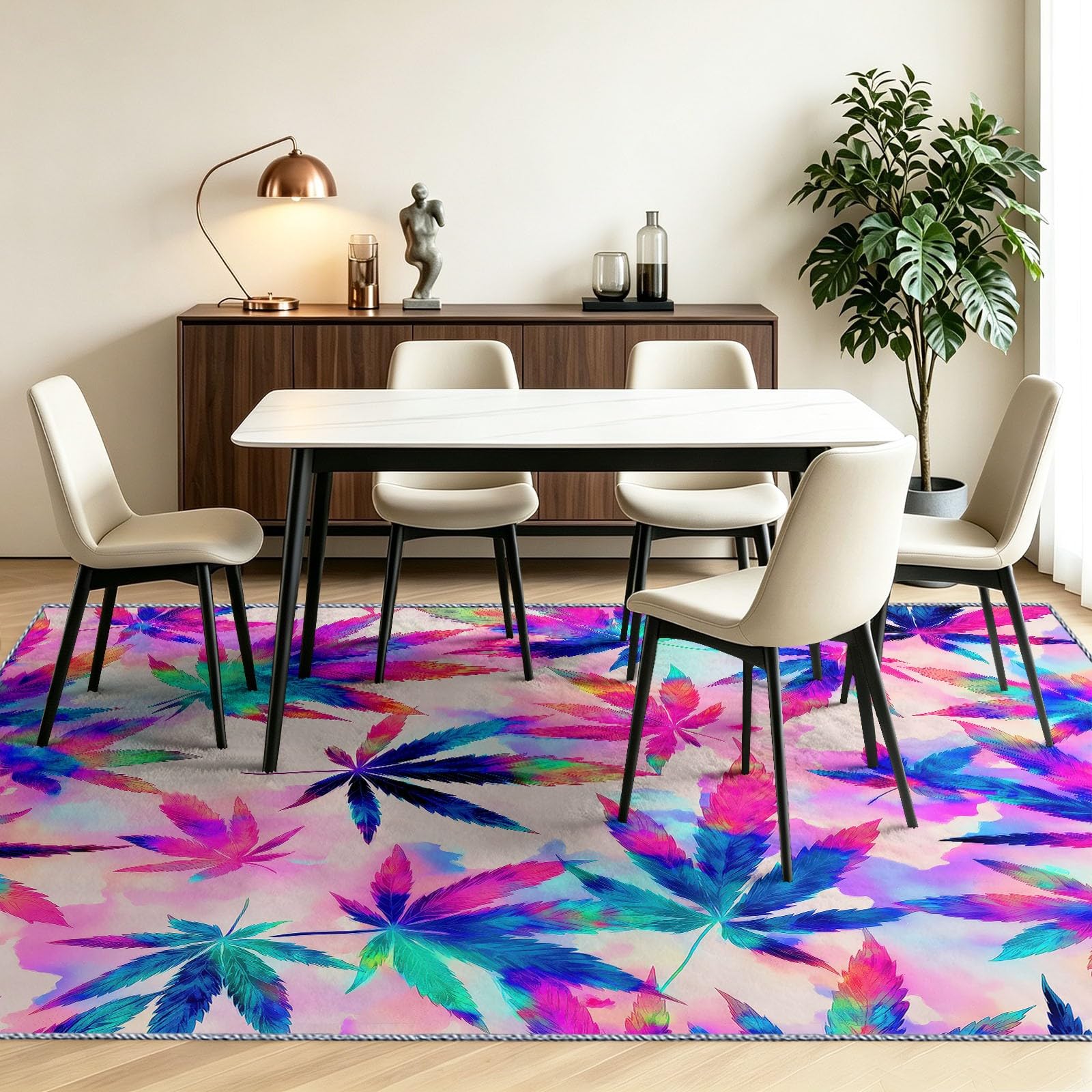 Dreamy Rugs - Alfombra lavable para salón, 80 x 150 cm