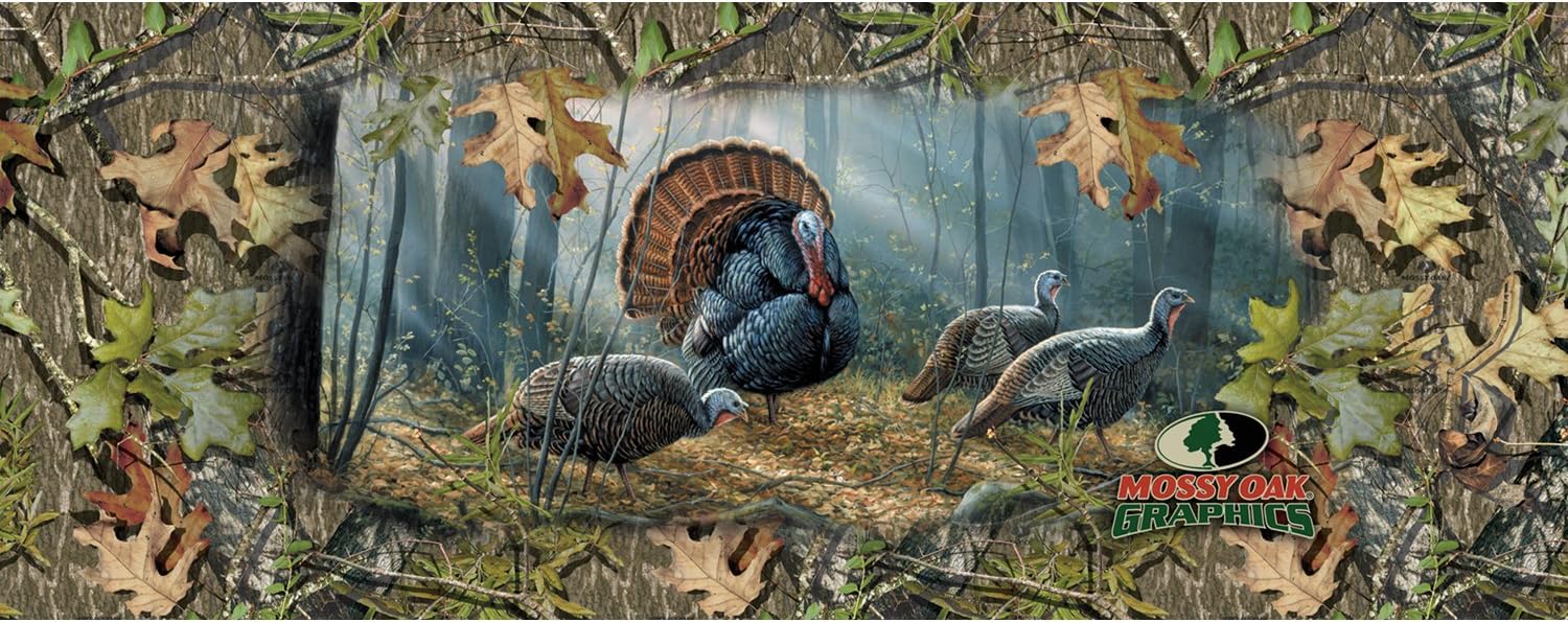 Mossy Oak Graphics 11003-TS 58" x 24" Woodland Splendor Turkey Tailgate Graphic for Compact Truck