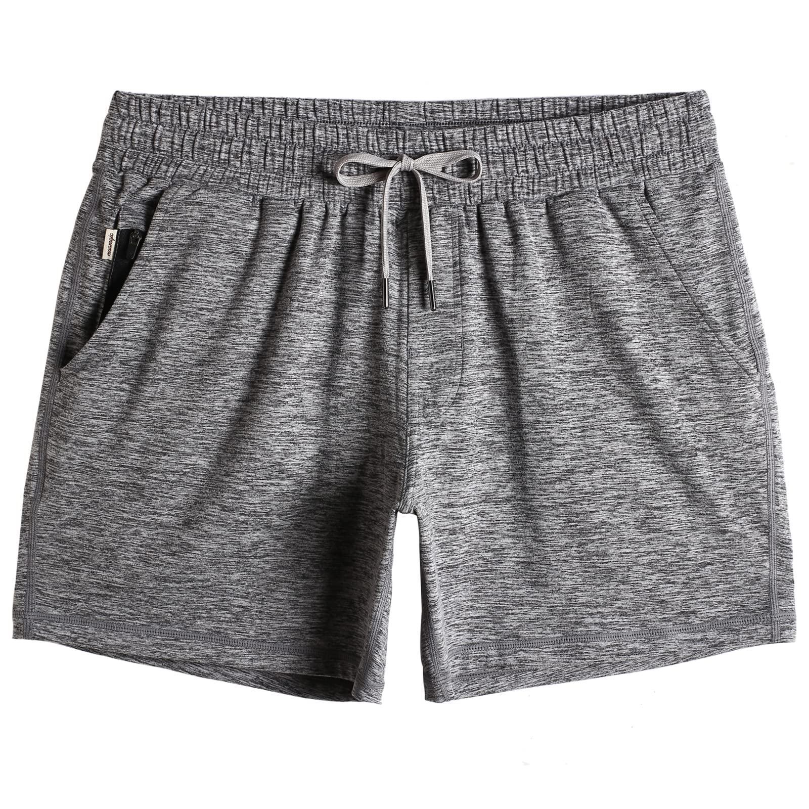 maamgic Mens Workout Shorts 5" Short Shorts Soft Stretch Running Gym Athletic Shorts with Zip Pockets