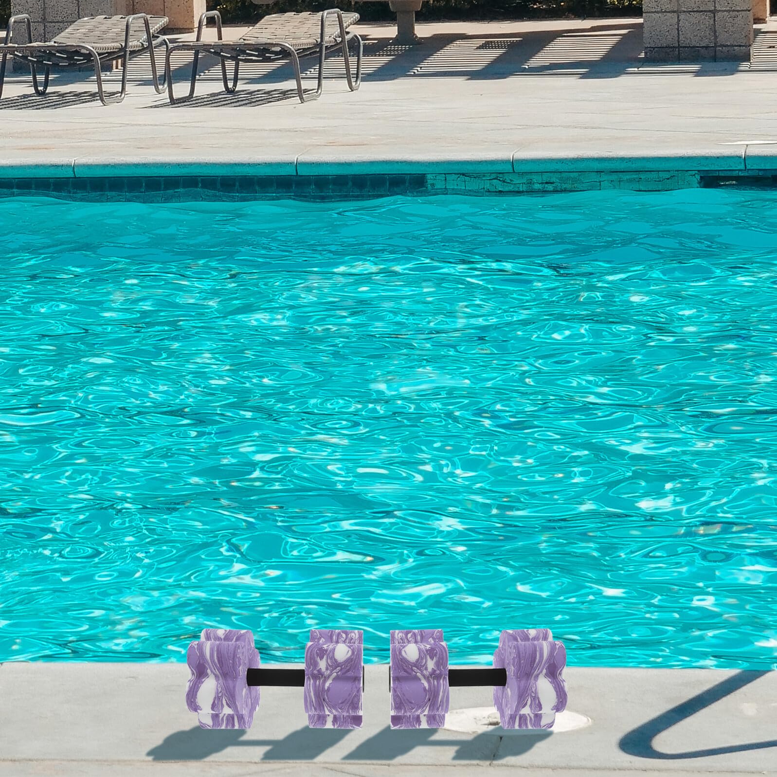 Levemolo Manubri da Nuoto in Eva 2 Unit con Manico per Yoga e Allenamento di Stabilità, Attrezzi per Acquagym Piscina per Vacanze Estive e Fitness in Acqua
