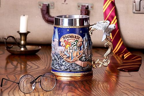 Miniatura 6 de Nemesis Now Jarra coleccionable de Harry Potter Hogwarts con licencia oficial de 6.1 in, color azul