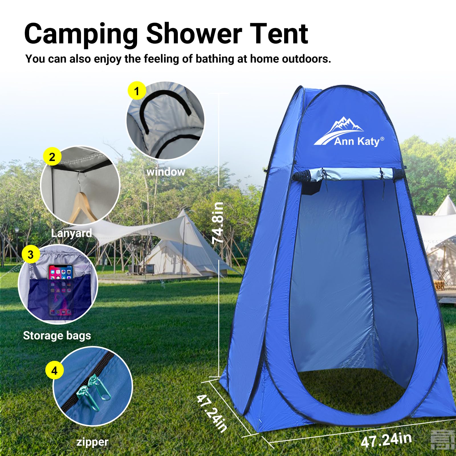 How To Fold Modern 1-Person Polyester Pop Up Pod, Privacy Shower