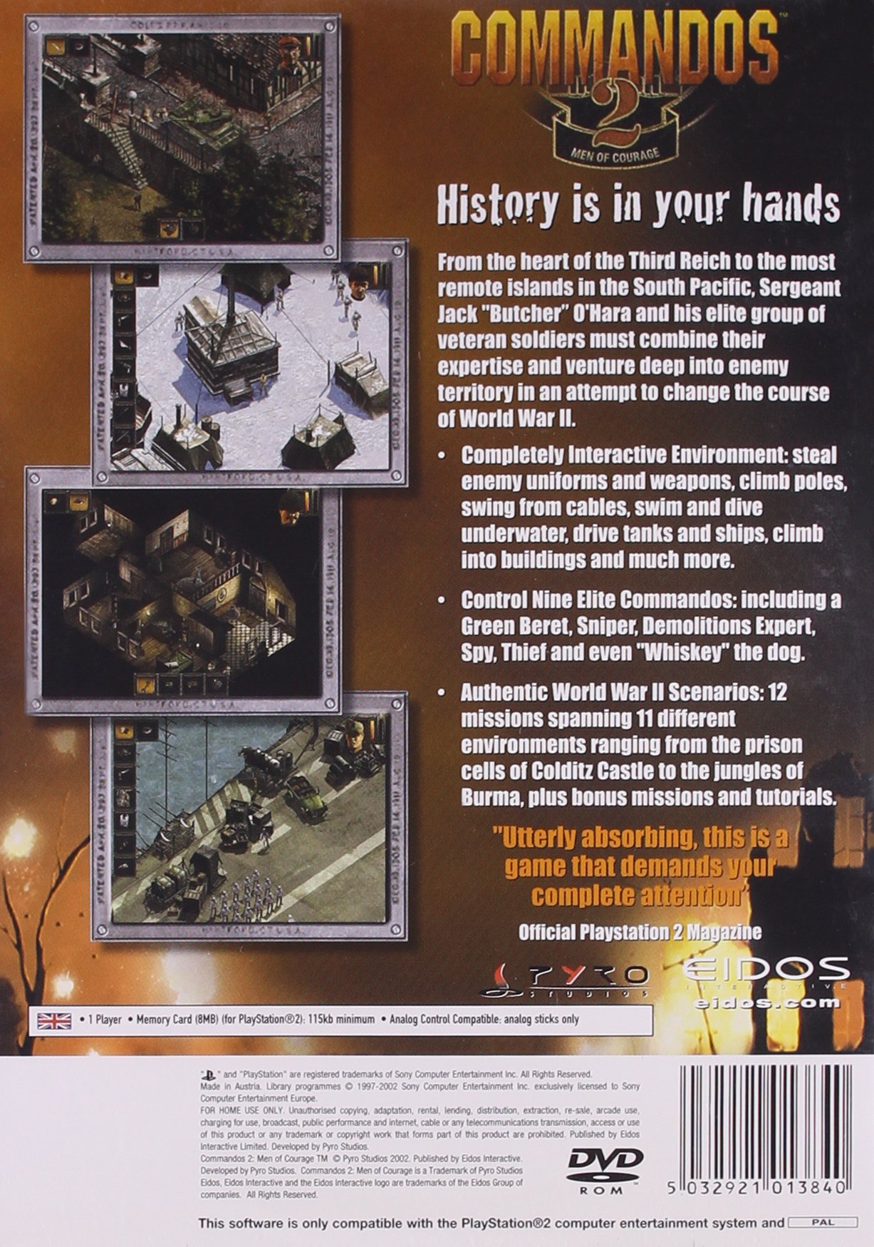 Amazon | Commandos 2: Men of Courage (PS2) | ゲーム