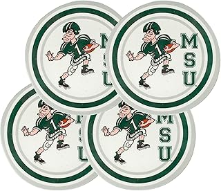 Magnolia Lane NCAA 10.5-Inch Melamine Dinner Plate Set of 4 Perfect for Game Day, BBQs, Thanksgiving, Poolside, Parties - Ideal Gift for Students/Alumni & NCAA SEC/ACC/Big10 Team Spirit