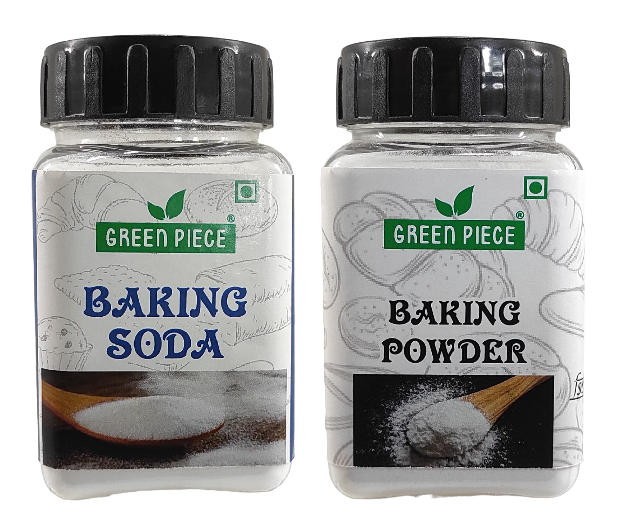 Green Piece Baking soda(100gm) And Baking Powder (100gm).(Pack of 2) (B09P55KXMB) Amazon Price History, Amazon Price Tracker