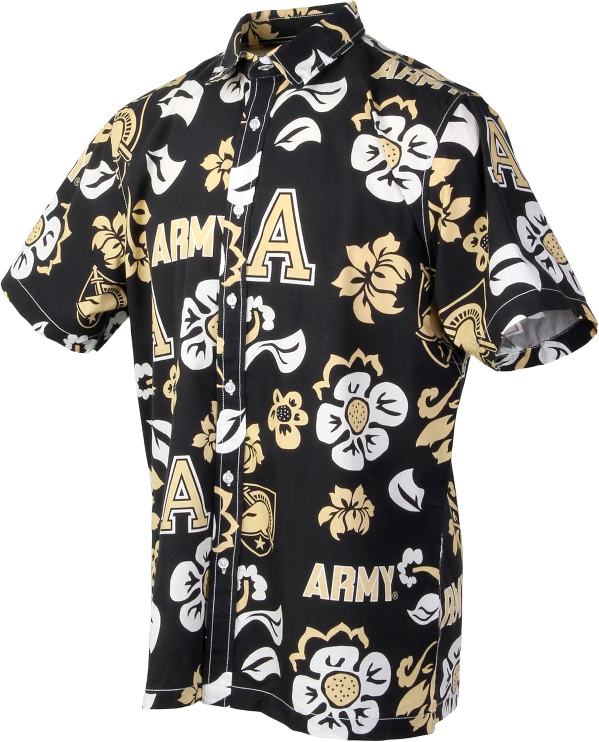 Wes and Willy NCAA Mens Hawaiian Floral Button Down Shirt