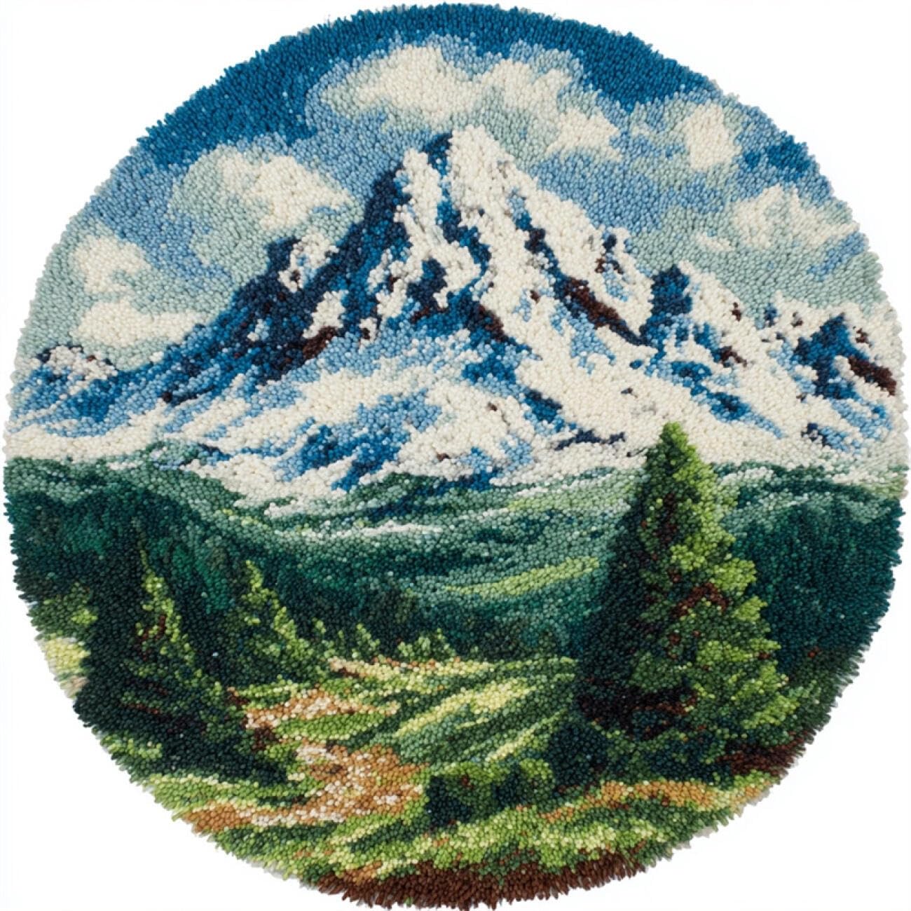 Kitquiver Tapestry Kits for Adults Snow Mountain Forests 50x50cm