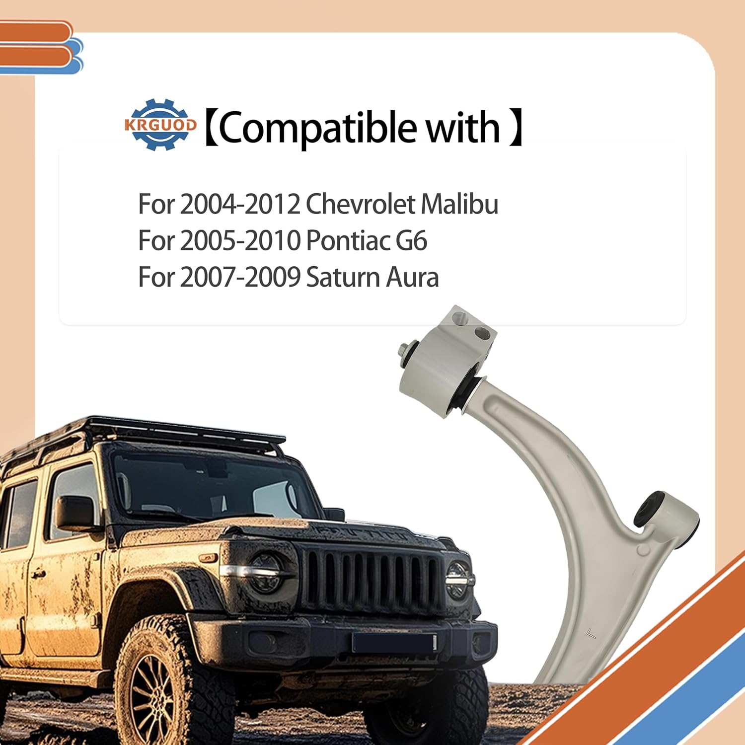 Front Lower Control Arm Suspension Kit Fit for 2004-2012 Chevrolet Malibu 2005-2010 Pontiac G6 2007-2009 Saturn Aura with Ball Joint Tie Rods K620180 K620179-8 pcs