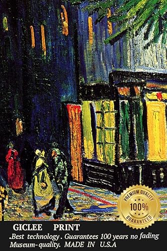 Miniatura 4 de Eliteart- The Cafe Terrace on The Place Du Forum por Vincent Van Gogh Reproducción de pintura al óleo Giclée arte de pared impresiones en lienzo