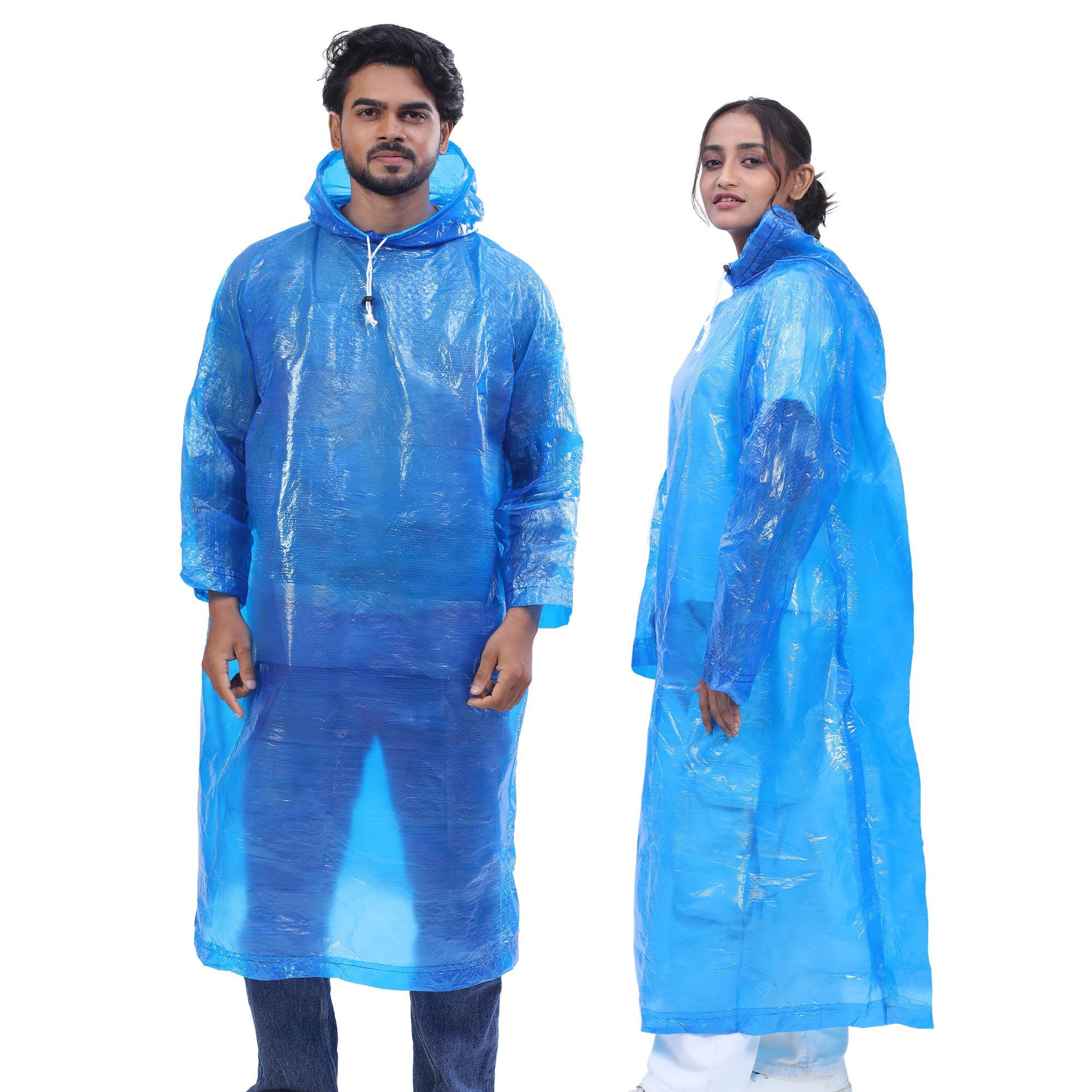 tandhan Ecocovers Cross Laminated Waterproof Free Size Hooded Unisex Poncho| Raincoat-picture-33
