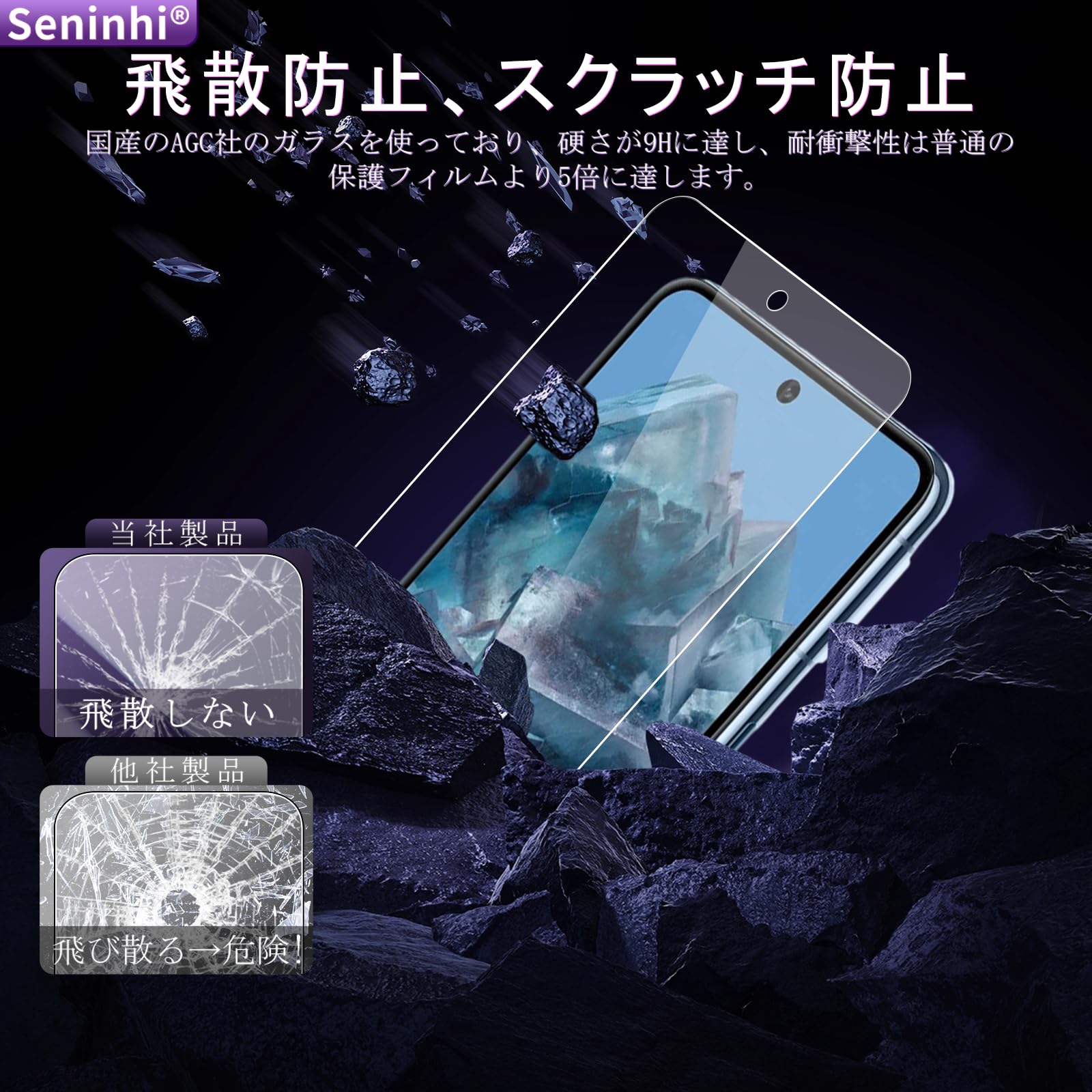 Amazon | 対応 Google Pixel 8 Pro フイルム 【2+2枚セット 国産旭硝子