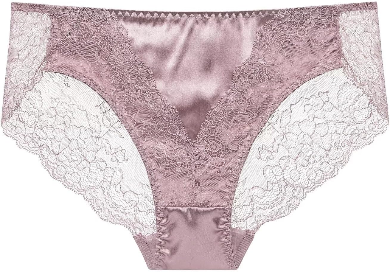 SilRive Women's Satin Bikini Panties Silk Briefs Underpants Shiny Knickers Tanga for Women - Image 3