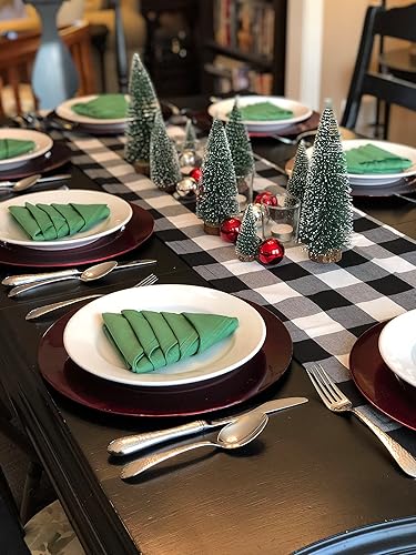 Miniatura 7 de Cepillos para botellas, decoración de Navidad, pequeños árboles de Navidad para mesa, decoraciones de Navidad para interiores, mini árboles de sisal