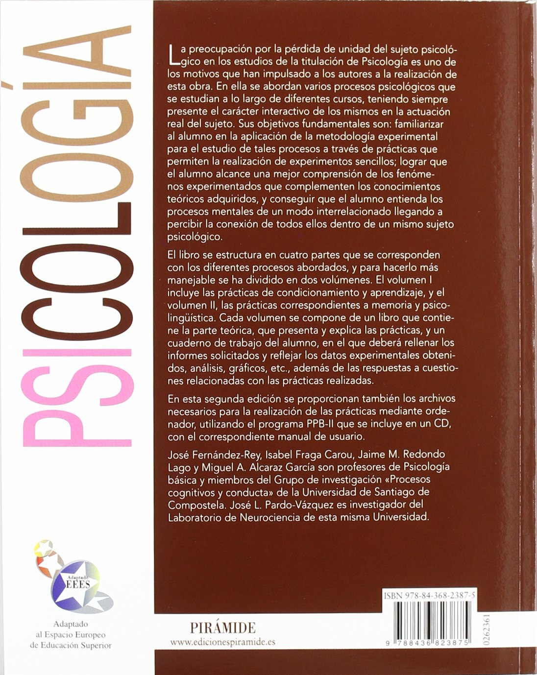 Procesos psicológicos básicos II: Manual y cuaderno de prácticas de memoria y lenguaje (Psicología)