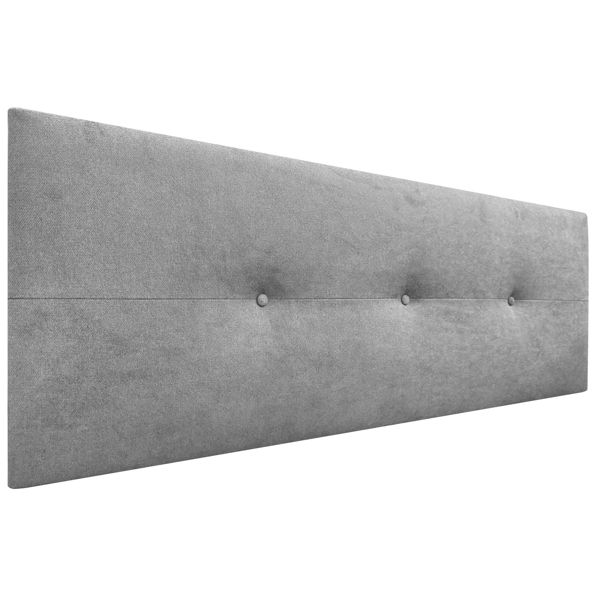 DHOME Cabecero de Polipiel o Tela AQUALINE Pro cabeceros Cabezal tapizado Cama Lujo (Tela Gris, 150cm (Camas 150/160))
