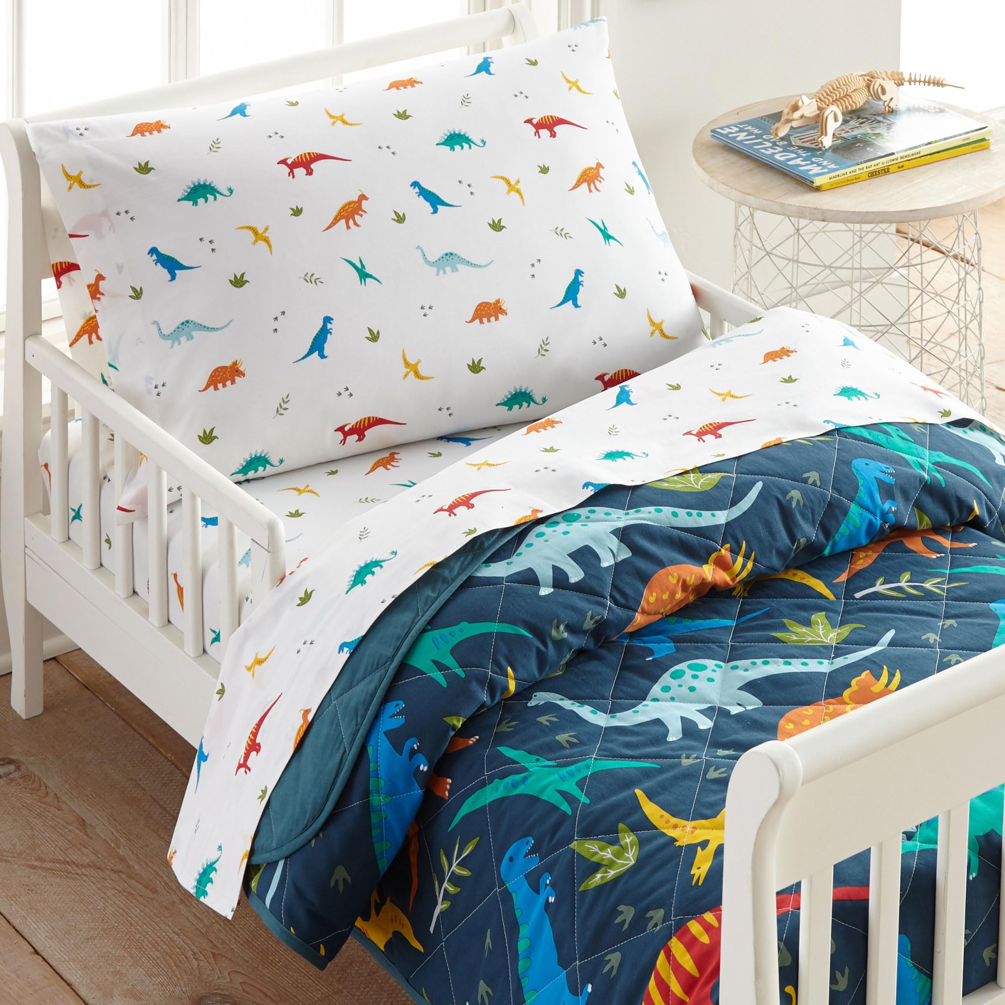 Wildkin Funda de almohada 100% franela de algodón para niños y niñas, tela suave y transpirable, mide 20 x 30 pulgadas, se adapta a almohadas de tamaño estándar, sin BPA (dinosaurios jurásicos)