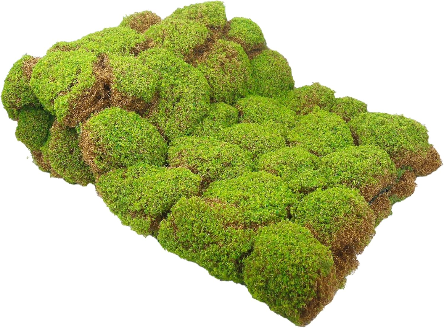 Fake Moss Mat Blanket Floral Moss Rug Table Runner Roll for Fairy Gardens Grass Wedding Woodland Decor 39" x 39" Artificial Green Mossy for Decorating Wall Indoor Plants Crafts 100 x 100cm