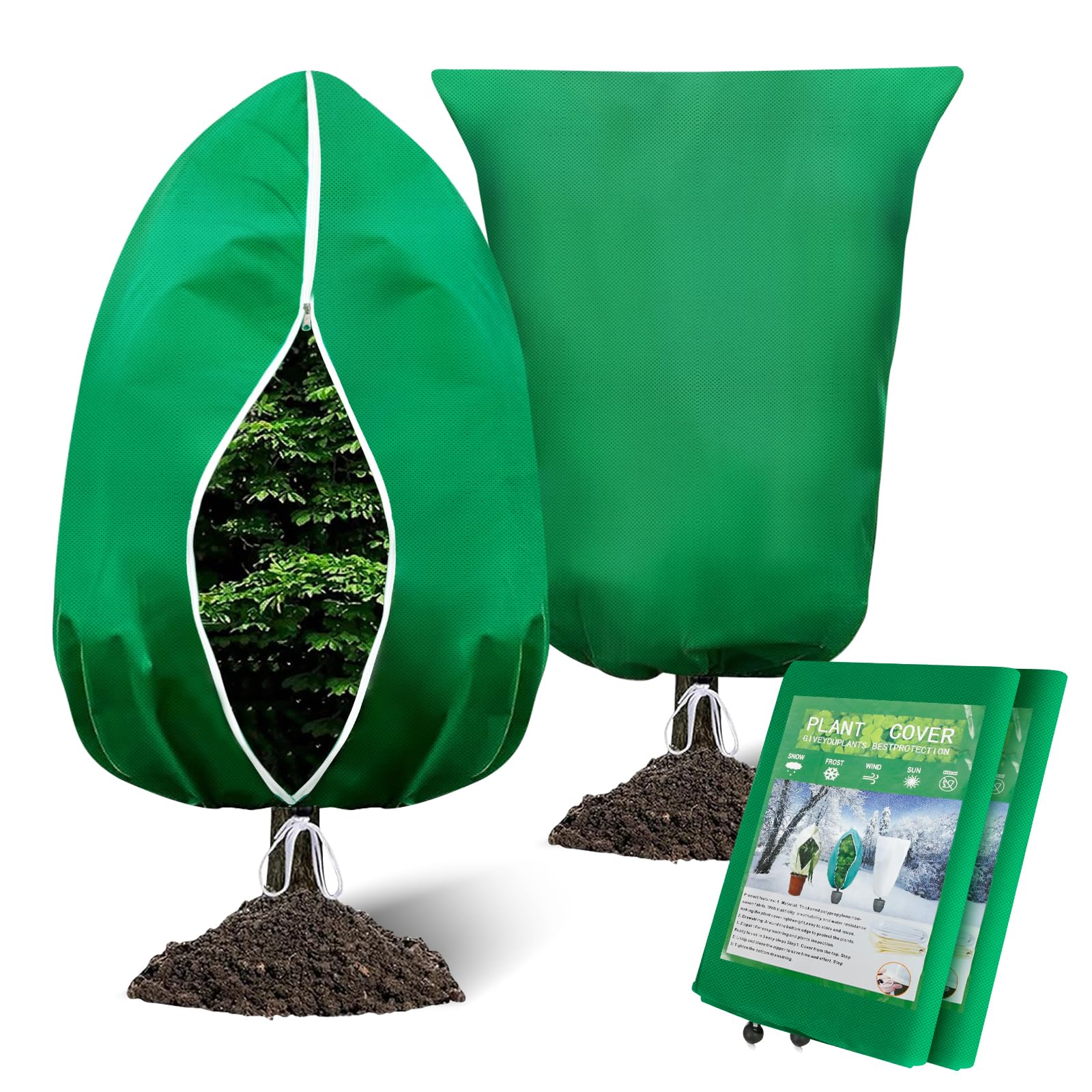 2 Pack Plant Frost Protection Covers