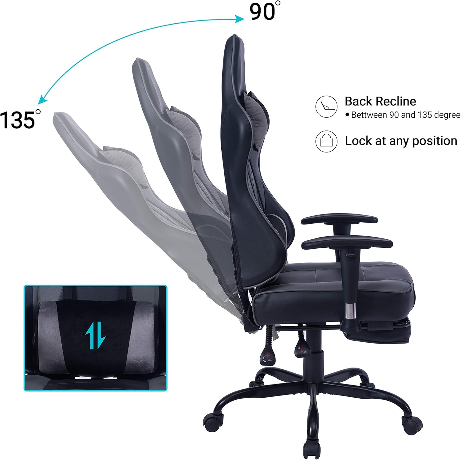 Buy Comermax Gaming Chair Massage With Footrest Black Ergonomic Reclining Video Game Chair Recliner Pc Computer Chair With Headrest Lumbar Support For Adult 8280 Grey04 Online In Indonesia B08zcdnwgw Buy Comermax Gaming Chair Massage With Footrest Black Ergonomic Reclining Video Game Chair Recliner Pc Computer Chair With Headrest Lumbar Support For Adult 8280 Grey04 Online In Indonesia B08zcdnwgw