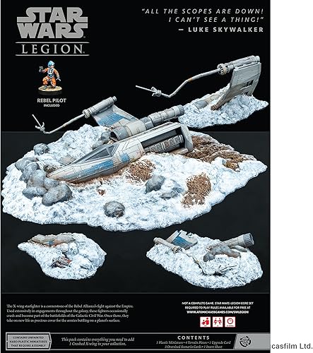 Miniatura 2 de Star Wars: Legion Crashed X-Wing Battlefield Expansion - ¡Mejora tu campo de batalla! Juego de estrategia de miniaturas de mesa para niños y