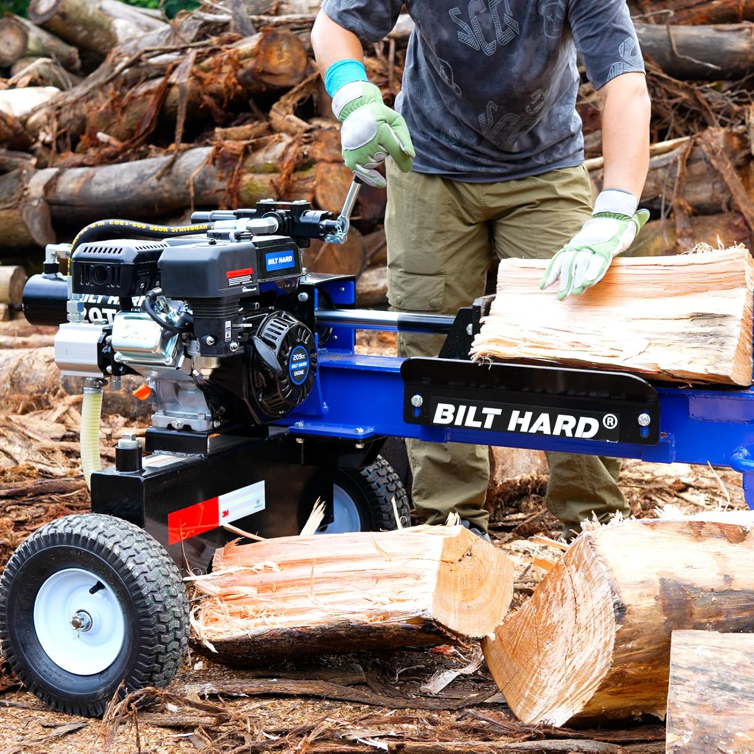 BILT HARD 20-Ton Gas Log Splitter, Hydraulic Wood Martinique Ubuy