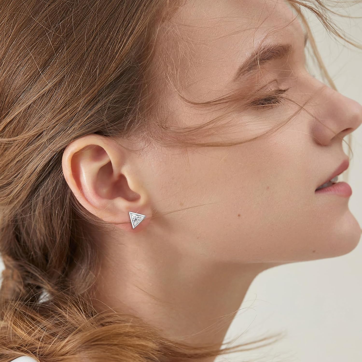 2Carat 6 * 8mm Total Emerald Cut Cubic Zirconia CZ Earrings Stud,18K White Gold Plated 925 Sterling Silver Bezel Set Studs for Women & Men - Image 6