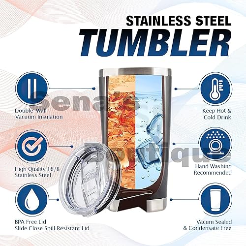 Miniatura 4 de BLUGY Vaso con tapa para regalo de cumpleaños de 20 onzas para mujeres, 5 cosas de esta mujer, Shih Tzu, perro, mamá, Ever con tapa, taza de café de