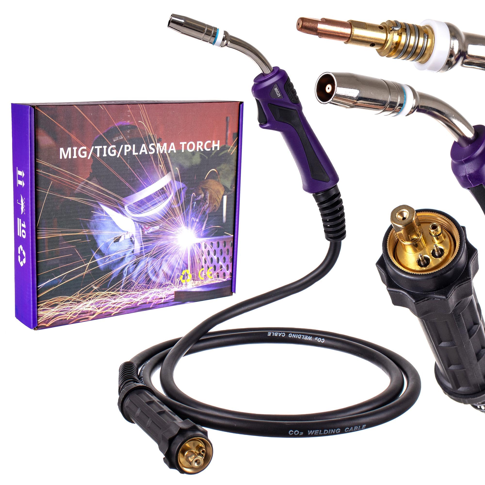 Tc Technic Mb25 Euro Mig/Mag Welding Torch 5 M Gas Shield