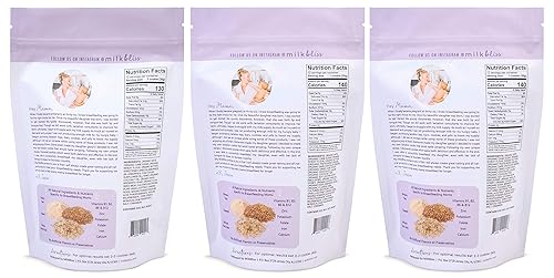 Miniatura 2 de MilkBliss Galletas de lactancia horneadas suaves para amamantar, ingredientes naturales y libres de transgénicos que estimulan la lactancia. Avena,