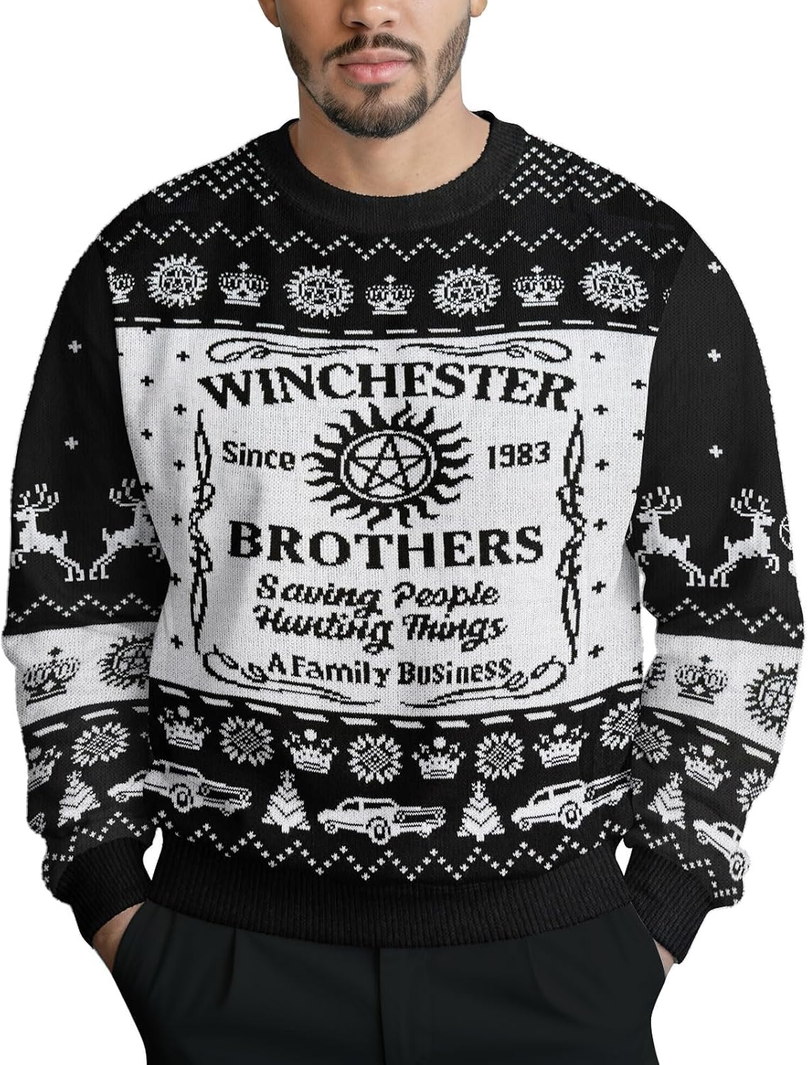 34HD Ugly Xmas Sweater – Unisex Knit Holiday Pullover